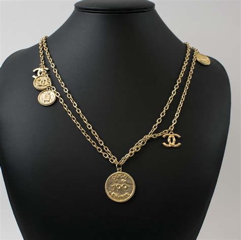 chanel coin necklace